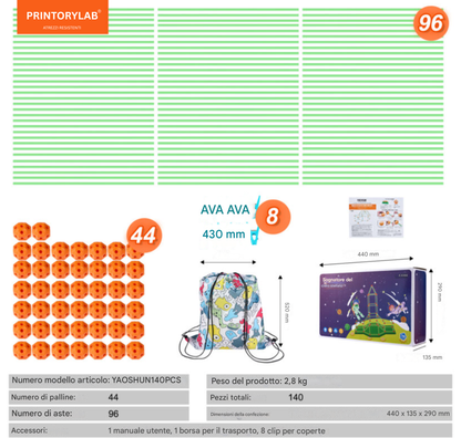 Kit di Costruzione per Forte 120 Pezzi
