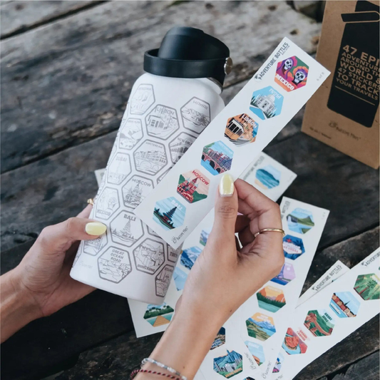 Borraccia + Stickers Viaggi