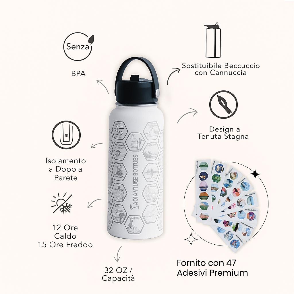 Borraccia + Stickers Viaggi