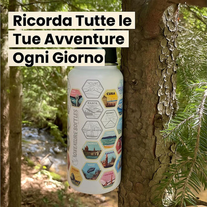 Borraccia + Stickers Viaggi