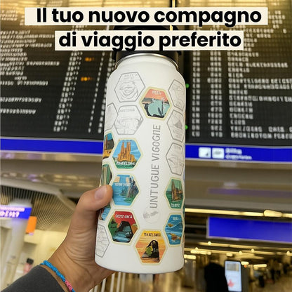 Borraccia + Stickers Viaggi