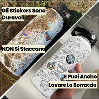 Borraccia + Stickers Viaggi